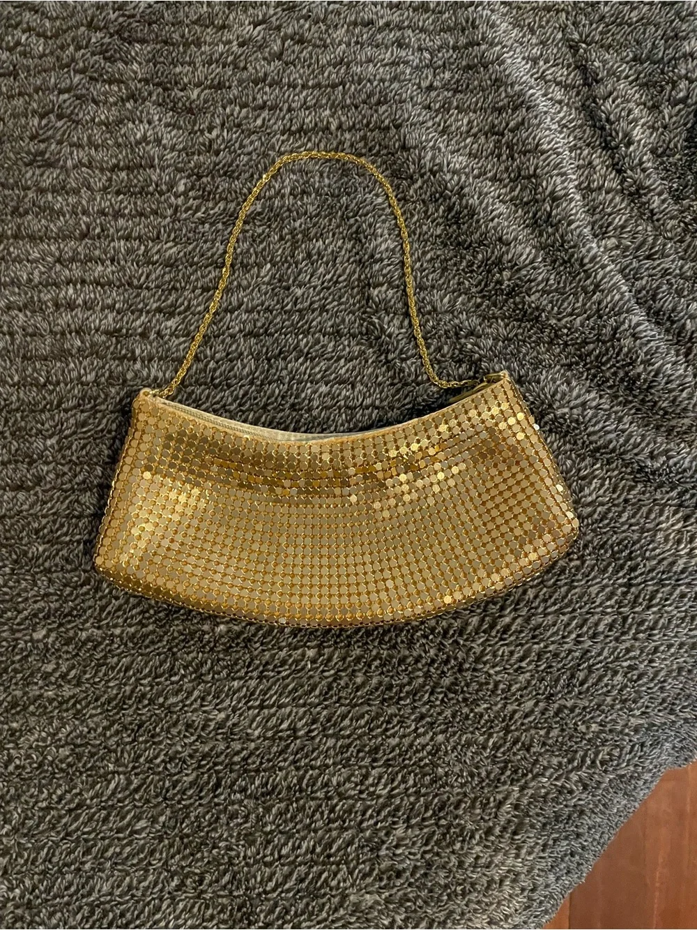 NYTlites Gold Sequin Evening Clutch Bag